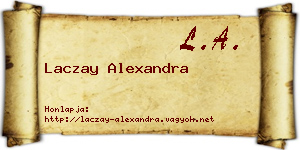Laczay Alexandra névjegykártya